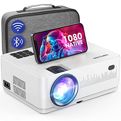 WiFi Bluetooth Projector, DBPOWER 9000L HD 1080P Projector, Zoom & Sleep Timer Support Outdoor Movie Projector, Home Projector Compatible w/ TV Stick, Xbox, Laptop/Extra Bag Included - Walmart.com