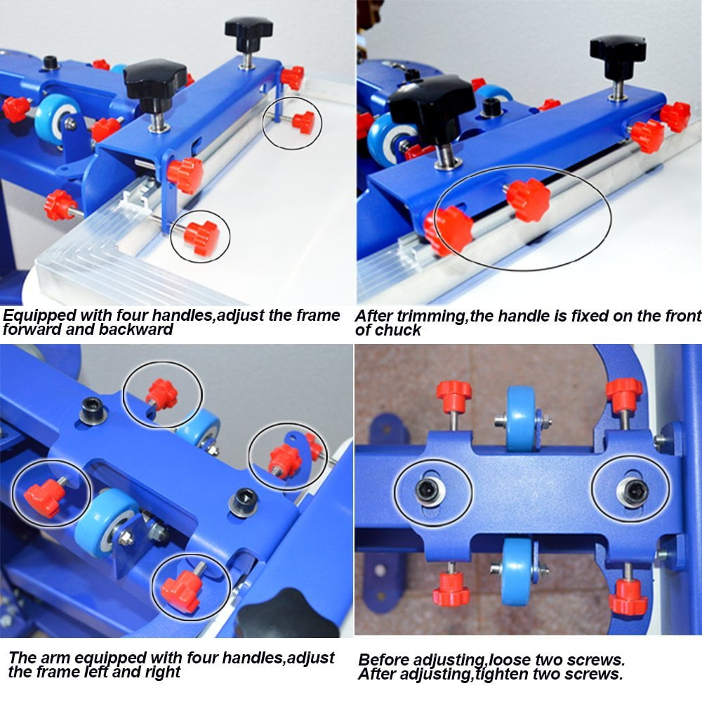 Screen Printing Press 4 Color 1 Station