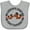 AC-Heather Grey, variant on Inktastic Grandpa Loves Me Grandchild Horse Boys or Girls Baby Bib