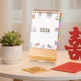 thumbnail image 4 of Amzcrzy Petit Calendrier de Bureau Calendrier de Bureau en Papier Calendrier de Bureau de Bureau Festif Rouge Mini Calendrier de Bureau Calendriers Calendrier de Bureau Calendrier, 4 of 6