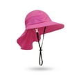 thumbnail image 3 of Lesimsam Infant Outdoor Bucket Hat, Kids Solid Color Mesh Sun Cap with Chin Strap for Boys Girls, 3 of 8
