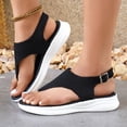 thumbnail image 1 of MKLEKYY Sandalias deportivas Mujer Sandalias Cómodas para Mujer Adecuadas para El Ocio Diario y Vacaciones Al Aire Libre Con Diseño de Tanga y Suela Gruesa para El Verano, 1 of 4