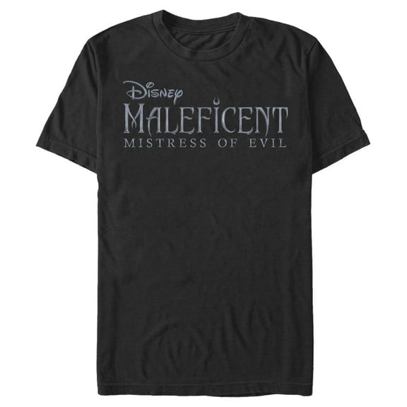 Men's Maleficent: Mistress of All Evil Basic Movie Logo  Graphic Tee Black X Large