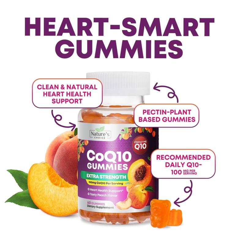 Nature's Choice CoQ10 Gummies for Adults, 60ct, 100mg - Walmart.com