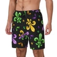 thumbnail image 2 of Gaeub Mardi Gras Carnival4 Mens Swim Trunks Stretch Beach Shorts Quick Dry for Men Swim Shorts Swimwear with Pockets- XX-Large, 2 of 9