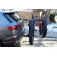 thumbnail image 3 of Stromberg Carlson Bike Rack BC-108 1-1/4 Inch And 2 Inch Receiver Hitch Mount; Holds 4 Bikes; Up To 120 Pound Weight Capacity; Bike Frame Rests On Arms With Cradles And Straps; Foldable; Black; Steel, 3 of 3