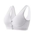 thumbnail image 2 of Seamless Push up Bras for Women New Older Women Bras Breathable Front Closure Bra Daily Comfortable Wireless Bras for Women Style B-1 Gray, 2 of 9