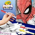 thumbnail image 7 of Crayola POPs 3D Spiderman Art Set for Kids, Spiderman Coloring Set, Comic Book Gift for Boys and Girls, 7 of 7