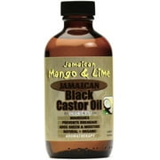 Jamaican Mango & Lime Black Castor Oil With Coconut, 4 oz (Pack of 2)