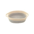 thumbnail image 2 of Ohmyroo Cotton Rope Woven Storage Basket Oval Shape With Handle For Snack Toy Storage Home Organization Living Room Bedroom Use, 2 of 6