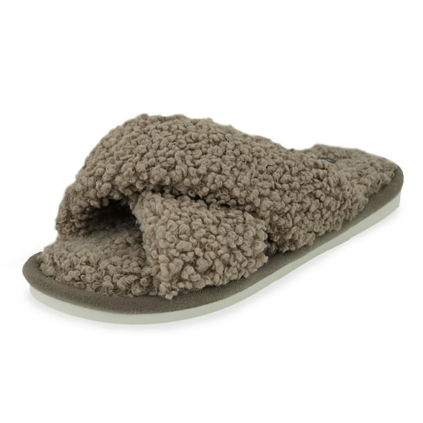Pantuflas para Mujer Peludas de Imitación Zapatos de Casa para