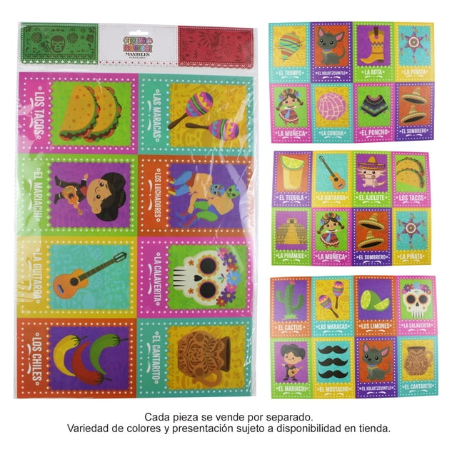 Manteles Individuales Prichos Fiestas Patrias de Plástico Varios Modelos 2 Piezas por Empaque