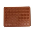 thumbnail image 2 of Bandeja de Tapete de Silicona para de Macarrón de 48 Agujeros, Suministros Hechos a Mano para Macarrones, Antiadherente Baoblaze Estera del macaron del silicón, 2 of 8