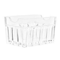 OULII Transparent Acrylic Tea Bag Organizer Storage Box for Desk Storage 9.6 x 6.4 x 3.2 inches