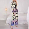 thumbnail image 4 of Bingfone Womens Pajama Sets Not All Those Who Wander Are Lost Print,Long Sleeve Loungewear Pajamas Set-Small, 4 of 9