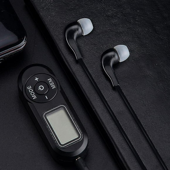 Pocket Small Radio, Personal Mini Am Fm Portable Digital Tuning Transistor Radios With Headphones Lcd Display