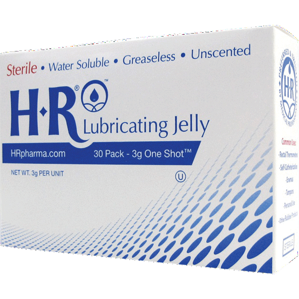 Hr lubricating jelly 3 g packet part no. lj208 (30/box)