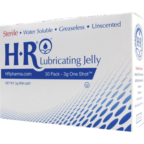 Hr lubricating jelly 3 g packet part no. lj208 (30/box)