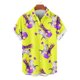 thumbnail image 5 of Blusa y camisa de manga corta con cuello vuelto para hombre, blusa informal de moda con botones estampados, blusa de manga corta con cuello vuelto, blusa de poliéster para hombre, 5 of 6