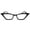 Black, variant on 2SeeLife Premium Cat Eye Reading Glasses for Women – Narrow-Medium Fit, Sturdy Frame, Spring Hinges, Stylish Funky Readers, Red, +2.50
