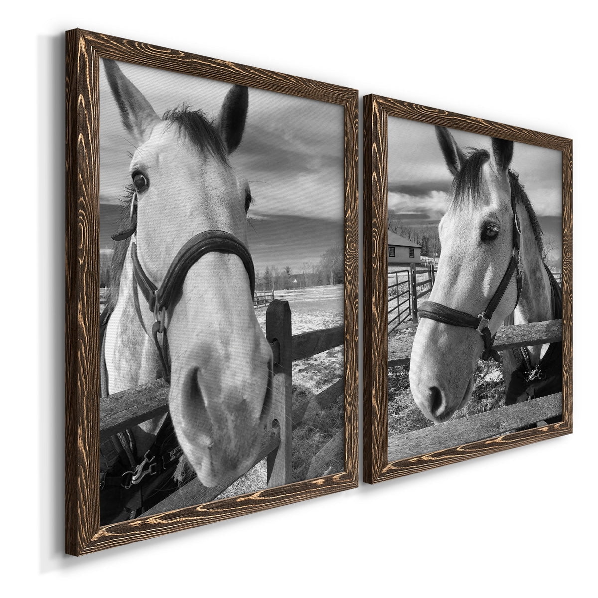 Caen - Premium Framed Canvas 2 Piece Set - Ready to Hang