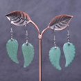 thumbnail image 2 of Gemstone Crystal Healing Reiki Chakra Handmade Angel Wing Dangle Earrings[Z8050], 2 of 2