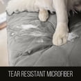 thumbnail image 3 of Sofa Shield Housse de Canapé avec Sangle Brevetée Protecteur de Coussin Réversible Résistant aux Taches et aux Déchirures Housse Matelassée en Microfibre 70 Places Lavable pour Chiens Animaux Enfants Gris Clair Charco, 3 of 5