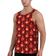 thumbnail image 2 of Daiia Christmas Red Balls Printed Men's Quick Dry Fit Muscle Tank Top Slim-Fit Tank Workout Tank Top Lightweight Sports Tank Top-3X-Large, 2 of 7