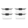 thumbnail image 3 of Rubbermaid Brilliance Food Storage Containers, 4.7 Cup, 4 Pack, Leak-Proof, BPA Free, Clear Tritan Plastic, 3 of 8
