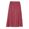 thumbnail image 5 of Womens Midi Skirts Flowy A Line Skirt Trendy Satin Jacquard Pleated Skirts, 5 of 5