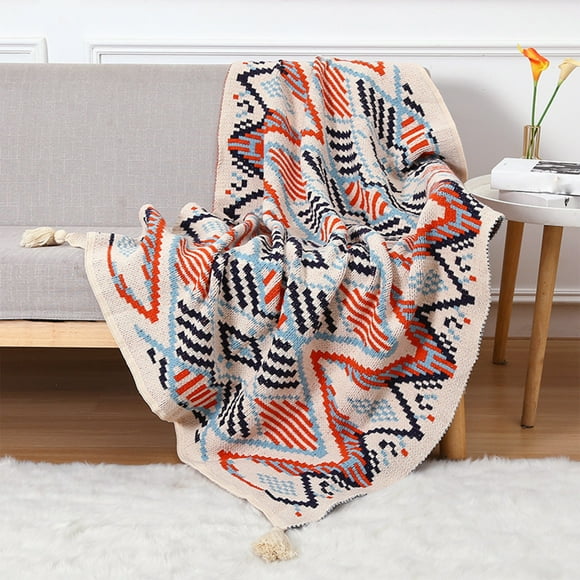 EGNMCR Blankets, Blankets & Throws Summer Conditioning Blanket, Knitted Blanket, Tassel Sofa Blanket, Small Blanket, Bed End, American Style Wool Nap Blanket blanket blanket
