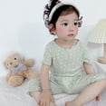 thumbnail image 2 of KAUOD Toddler Girls Polka Dot Summer Outfits Soft Short Sleeve Shirt Pants Set Lightweight Trendy Casual Comfy Clothes, 2 of 4