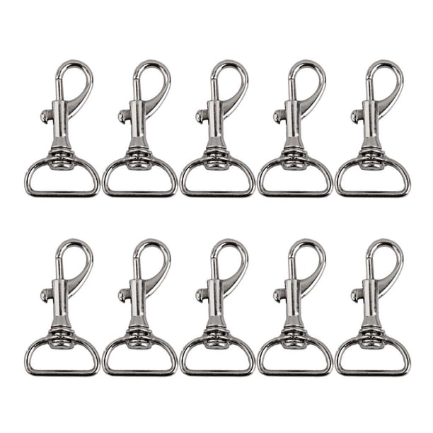 10 Ganchos de seguridad Con Gatillo Giratorio Sunnimix Cierres de bolsa plata 40 x 23 mm