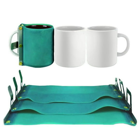 8Pcs Silicone Mug Wrap for Sublimation Mugs 11OZ Mug Wraps for Sublimation in Oven 3D Silicone Mug Wrap Sublimation