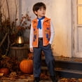 thumbnail image 4 of Vest Jacket Suits Halloween Costumes, Vest Top with Belt and Tie for Cosplay Party, Halloween Costumes for Anime Birthday Party, 4 of 9