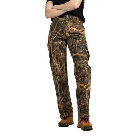 Realtree Women s 6 Pocket Hunting Cargo Pant | MAX-7 Camo | Size S