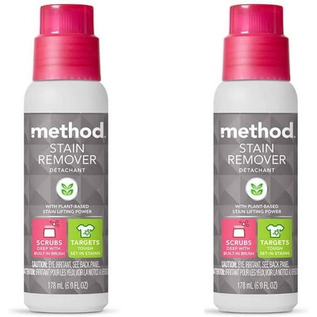 Method Brand Stain Remover, Free + Clear, 6 Ounce, 2 Pack