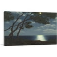 thumbnail image 1 of ARTCANVAS Moonlight On The Water Canvas Art Print by Ivan Fedorovich Choultse - Size: 26" x 18" (0.75" Deep), 1 of 9