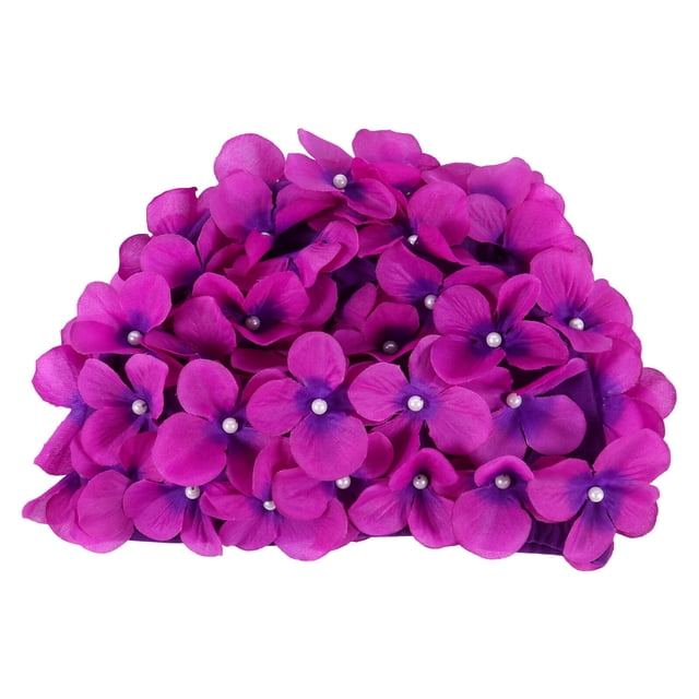1 Pce Bonnet de Bain Respirant en Forme de Fleur pour Femmes et Filles