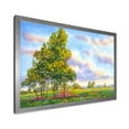 thumbnail image 2 of Designart 'The Trees In The Evening Landscape Field ' Traditional Framed Art Print, 2 of 4