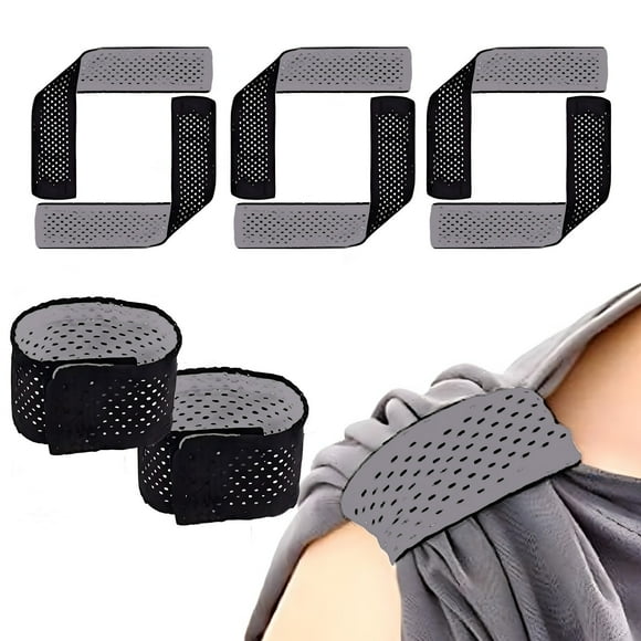 Tirantes de las mangas de la camiseta | Cinta antideslizante | Bandas reutilizables de malla transpirable | Tira elástica de doble cara | Paquete de 8 | Multicolor | 20x3,5cm ajustable