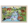 thumbnail image 1 of Eco-Friendly Wooden Puzzle Toy for Toddlers, 24-Piece Animal Shapes for Cognitive Development, Safe Rounded Edges for Ages 1-3, 1 of 8