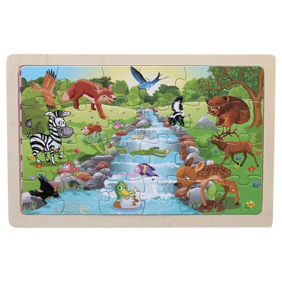 Dvkptbk Wooden Puzzles Toddler Toys Gifts for 1 2 3 Year Old Boys Girls Toddler Sensory Toy Puzzles