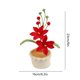 thumbnail image 3 of Handmade Home Decoration Yarn Weaving Simulated Flower Desktop Bonsai, 3 of 5