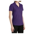 thumbnail image 3 of Womens EZPerformance Polyester Pique Polo T-Shirt Majestic Purple x-Small, 3 of 6