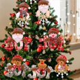 thumbnail image 2 of Adorno de muñeco de Navidad para decoración del hogar, colgante de Papá Noel, muñeco de nieve, alce, copo de nieve, regalo de bricolaje, festiva, Año Nuevo, 2 of 4