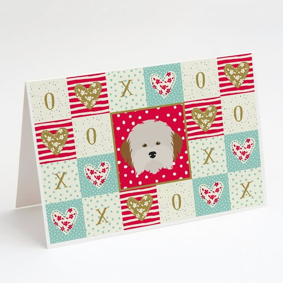 Havanese Dog Love Greeting Cards and Envelopes Pack of 8