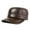 Dark brown, variant on Adjustable Size Men Genuine Leather Hat Autumn Winter Warm Hats For Men Flat Cap ,Fashion