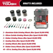 Hyper Tough 138-Piece Grinding and Cutting Kit Click Fit™ Case, Model 43129CF