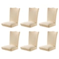 thumbnail image 1 of Sillas de Poliéster Toystoory 6 Piezas Fundas para Sillas Beige, 1 of 6